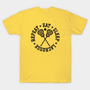 Eat Sleep Lacrosse Repeat Sport Cute Funny T-Shirt